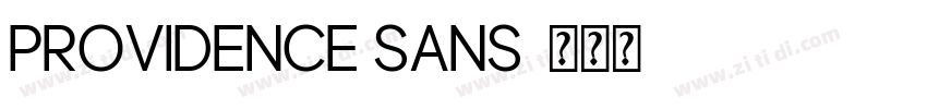 Providence Sans字体转换